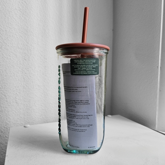 🌟 SOLD 🌟 Starbucks 16 Oz Terracotta Recycled Glass Tumbler - Picture 2 of 12
